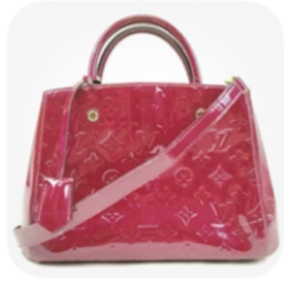 Authentic Louis Vuitton Vernis Montaigne Monogram Rose